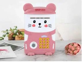 Копилка-сейф с кодовым замком и отпечатком Милый Мишка