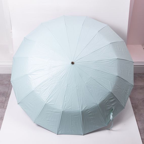 Парасолька механічна з принтом надійна з поліестеру діаметр 99 см Блакитна HP-23-3BL