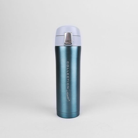Термокружка Maestro MR-1641-45-BLUE 450 мл з нержавіючої сталі герметична