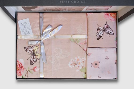 Постельное белье First Choice Cotton Satin 200 х 220 см Matilde Powder | Зображення 2