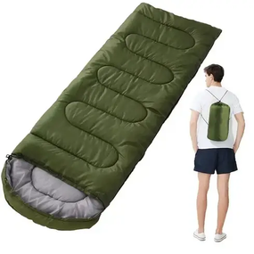 Зимовий спальний мішок ковдра з капюшоном 2,1*0,75 см 400г/м.кв.