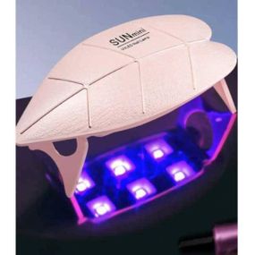 Мини-лампа для ногтей 6Вт USB SUN Розовая