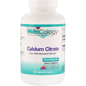 Микроэлемент Кальций Nutricology Calcium Citrate 180 Caps ARG-50230