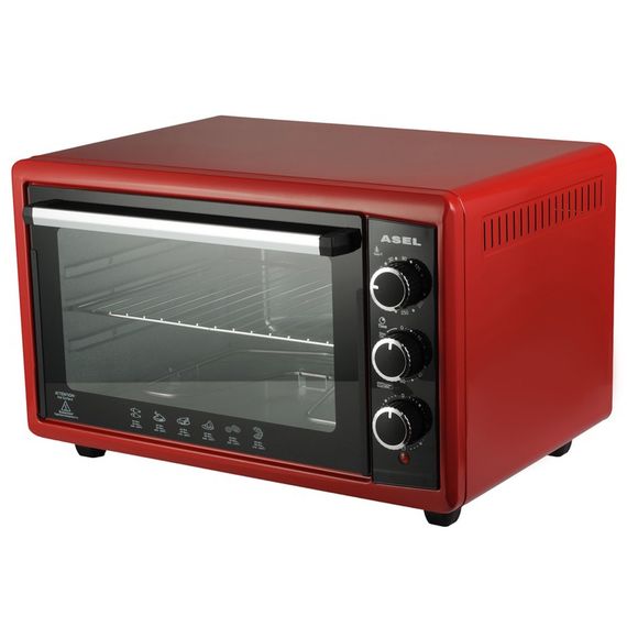 Електрична піч ASEL AF-50-23. Колір: червоний