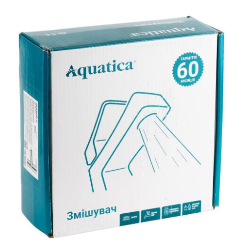 Змішувач HM d40мм для раковини литий на гайці Aquatica | Зображення 4