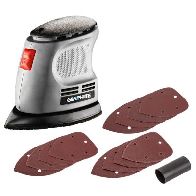 Шлифовальная машина Graphite вибрационная Delta 105W, 140х140х97, 24000цв/мин (59G335) | Зображення 1