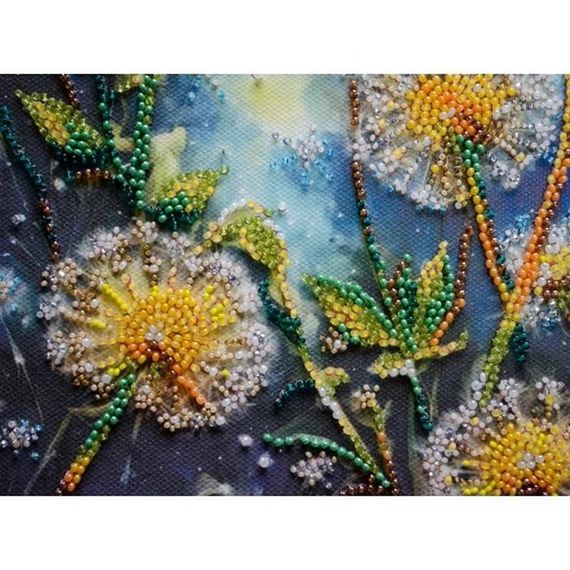 Набор для вышивания бисером "Подари ветру свою мечту" AB-931 на натуральном холсте | Зображення 3