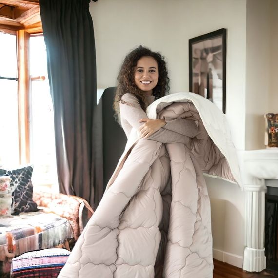 Всесезонное шерстяное одеяло IDEIA WOOLLY 140х210 см (8-34174) | Зображення 8