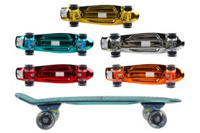 Скейт Penny board светящаяся доска, колеса PU),пени борд,22