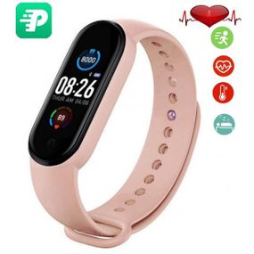 Фитнес браслет smart band m5, Фитнес часы м5, Часы фитнес трекер. CG-352 Цвет: розовый