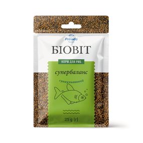 Корм Природа Біовіт Супербаланс для яскраво-забарвлених активних риб гранульований 25 г