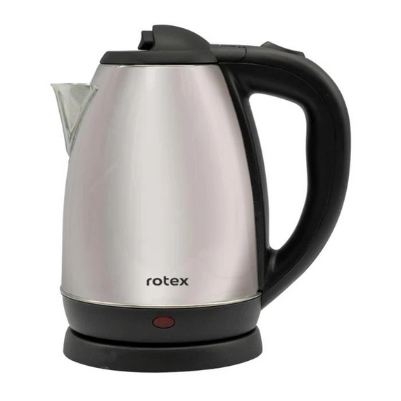Электрочайник ROTEX RKT10-B 1,5 л дисковый чайник из нержавеющей стали для быстрого кипячения воды 1500 Вт Серый