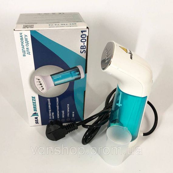 Дорожный паровой утюг SeaBreeze, Отпариватель для быстрого ухода за одеждой, Пароочистители для штор XZ-20 | Зображення 3