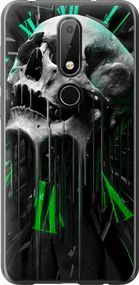 Чехол на Nokia 6.1 Plus Череп-часы "4100u-1539-17620"