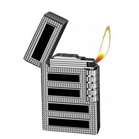 Зажигалка С Боковой Крутилкой "Side Roller Lighter Silver"
