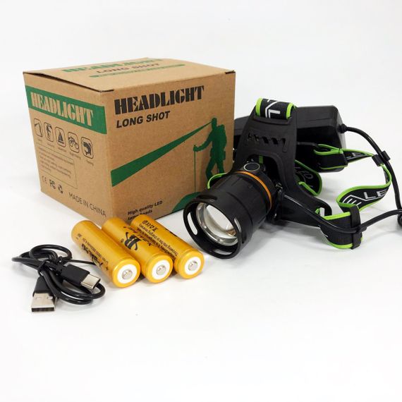 Світлодіодний налобний ліхтарик Bailong BL-A13-3-P360, Ліхтар із різними CD-752 режимами роботи