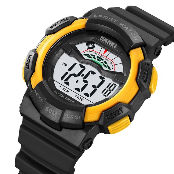 Чоловічий годинник Skmei 2153BKYL Black-Yellow | Зображення 2