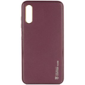 Шкіряний чохол Xshield для Samsung Galaxy A50 (A505F) / A50s / A30s Бордовий / Plum Red