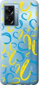 Чехол на Oppo A77 5G Сердца UA "5292u-1377-17620"