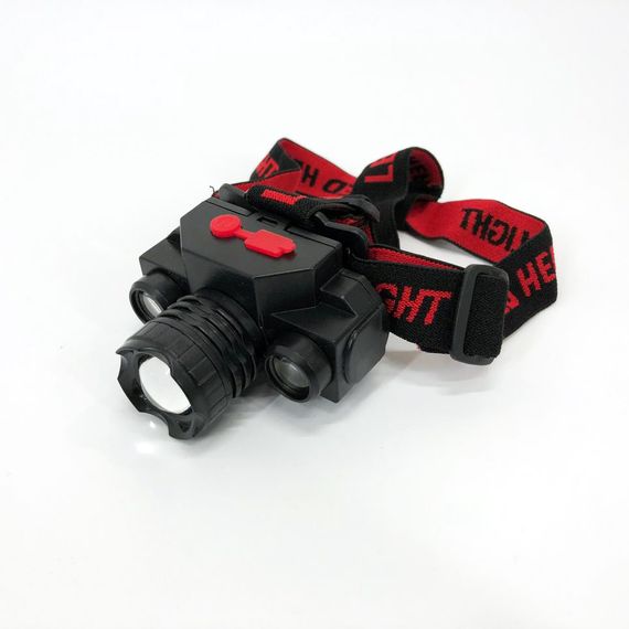 Фонарь налобный Bailong BL-1805 COB XPE аккумуляторный, фонарь на голову для рыбалки, надежный налобный | Зображення 7