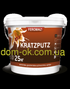 Акрилова декоративна штукатурка "Шуба" Kratzputz, зерно 1,5 мм; 2 мм