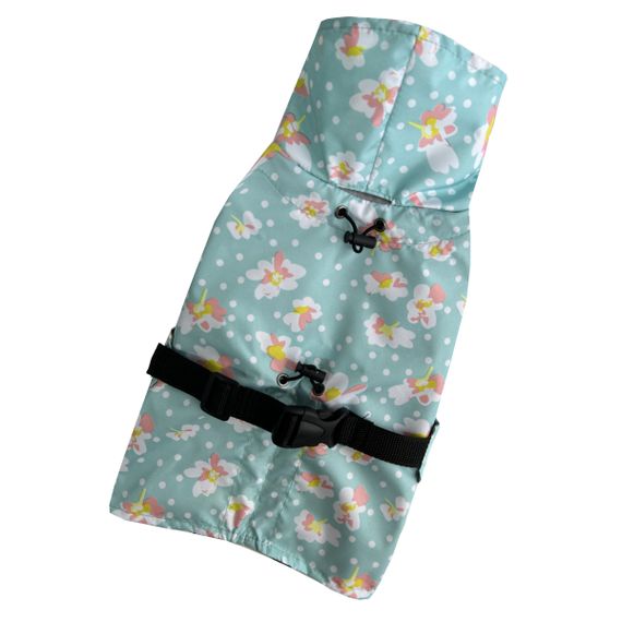 Дощовик плащ квіточки м'ятний 3 | Зображення 4