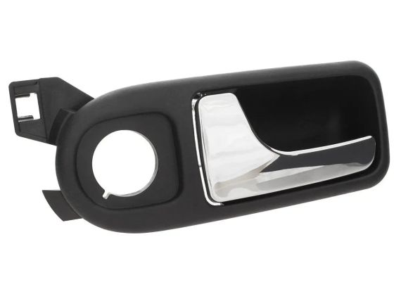 Ручка дверей салону ліва внутрішня Seat Arosa 97-05 чорна хромована (6X0837113D)