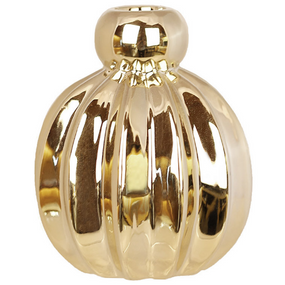 Свічник керамічний фігурної форми (свічка 22мм), D9*12см, колір - золото