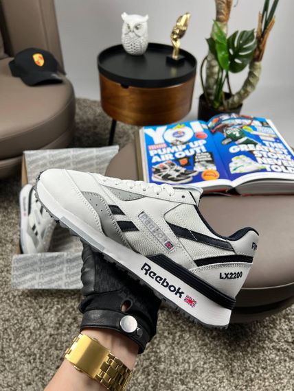 Мужские кроссовки замша  bok Classic LX2200 White Black весна / літо / осінь A3653 | Зображення 6