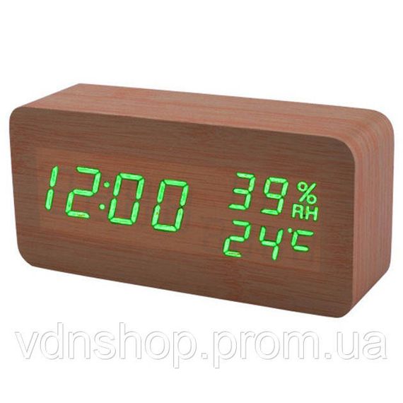 Оригінальний настільний годинник VST-862S-4, Настільний електронний годинник з великими цифрами LI-87 | Зображення 1