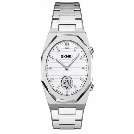 Чоловічий наручний годинник Skmei 2703SISI Silver-Silver у сріблястому кольорі