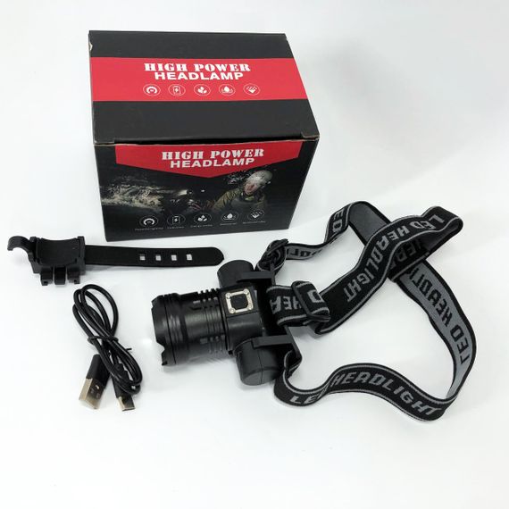 Тактичний налобний ліхтар на акумуляторі PLD-5835-P50, Налобний ліхтар з кріпленням на голову IE-61