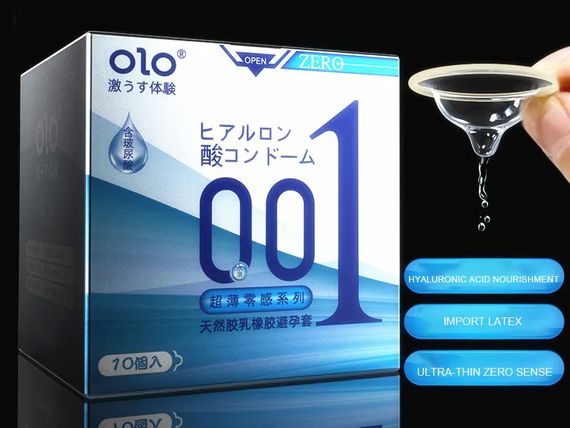 Презервативи OLO 001 з гіалуроновою кислотою 10шт | Зображення 5