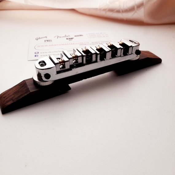 Струнодержатель бридж для акустической гитары полуакустики полуакустической роликовый | Зображення 1