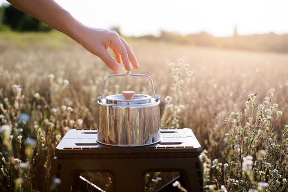 Чайник туристичний Tribe Kettle 1,2л сталевий з ситечком, Похідний чайник трайб для багаття, Чайник для кемпінгу і подорожей | Зображення 2