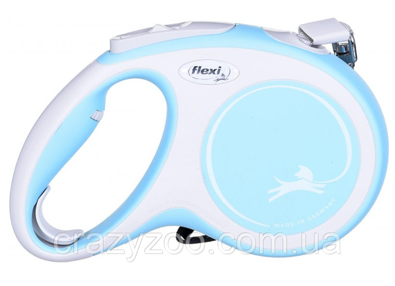 Поводок-рулетка для собак Flexi New Comfort М до 25 кг голубой трос 5 м 43615 | Зображення 3
