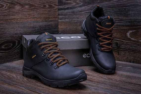 Зимові шкіряні ботинки Ecco (чорні) | Зображення 7