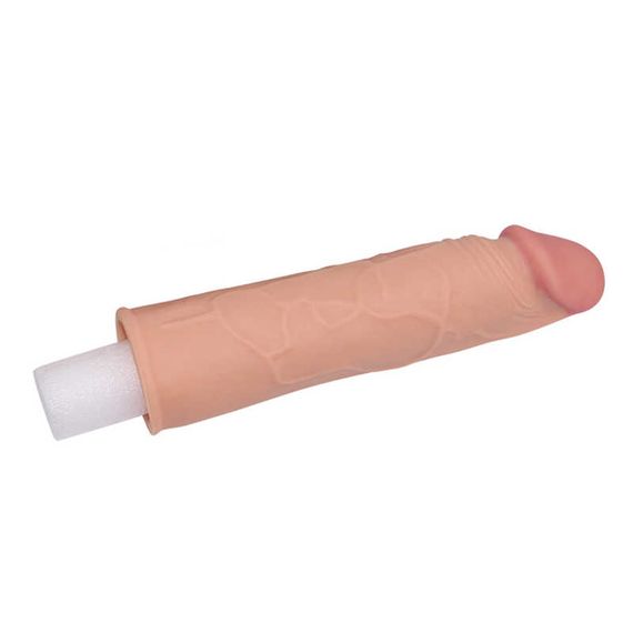 Насадка на член - Pleasure X-Tender Penis Sleeve Add 1" Flesh | Зображення 2