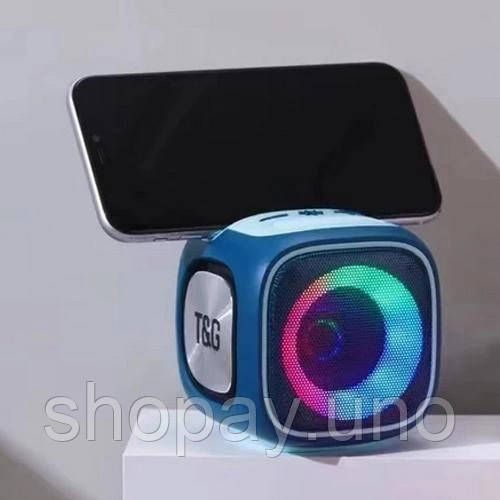 Светящееся блютуз колонка с хорошим звуком TG359, Портативная bluetooth колонка музыкальная ML-45 | Зображення 9