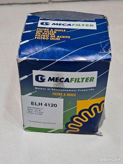 MECAFILTER фільтр масляний ELH4120 Аналог OC90, Daewoo, OPEL