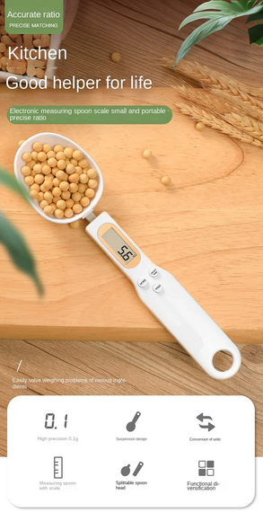 Цифрова ложка-ваги 500g 0.1g LCD кухонна для кави та продуктів | Зображення 1