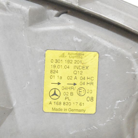 Фара ліва Mercedes A-Class W168 1997-2004 Фара передня ліва Мерседес в168 A1688201761 0301192201 | Зображення 4