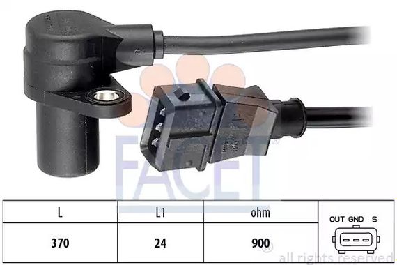 Датчик положення колінвала Ford Galaxy / VW Sharan/T4 2.8 i 95-, FACET (90077) | Зображення 2