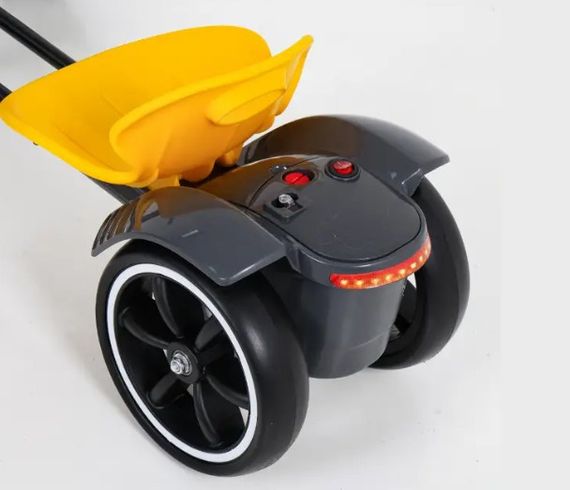 Дитячий електрокарт Spoko SP-V17 6V 4,5Ah з пультом жовтий для дітей 3-8 років (42412108) | Зображення 5