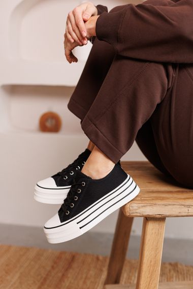 Кеди жіночі 591717 Чорні 36 37 38 39 40 | Зображення 7