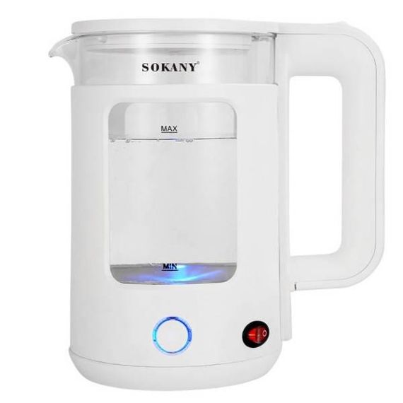 Чайник электрический 2.2л 1500Вт Sokany SK-SH-1064 Белый