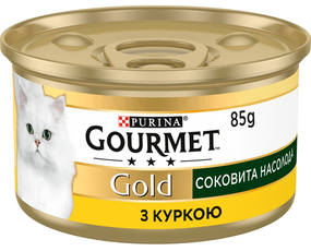Вологий корм Purina GOURMET GOLD для дорослих котів, курка 85г