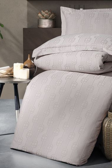 Постельное белье First Choice Jacquard Satin 200х220 Norel Latte | Зображення 1