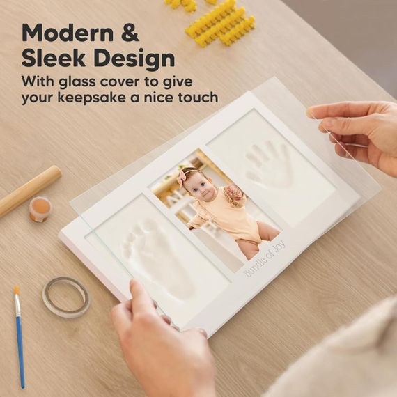 Набір для відбитків ручки та ніжки немовляти KeaBabies, рамка для дитячого фото з відбитками, комплект для гіпсового зліпку | Зображення 4