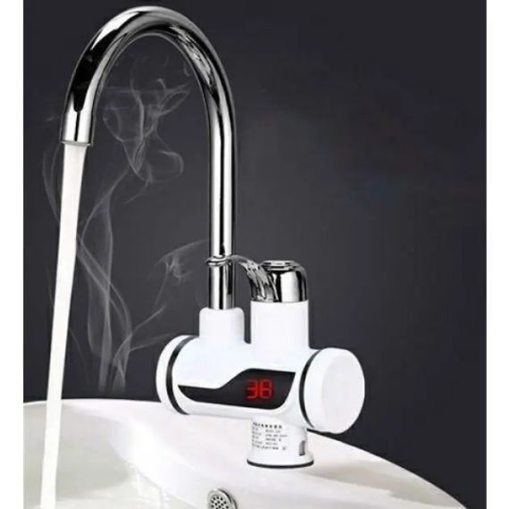 Бокове Проточний водонагрівач з LCD екраном , водонагрівач, кран | Зображення 3
